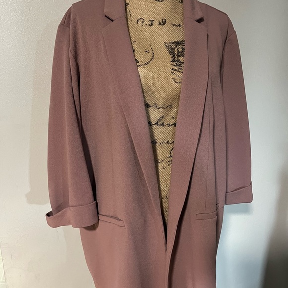 Mauve 3/4 length sleeve blazer - Picture 2 of 2